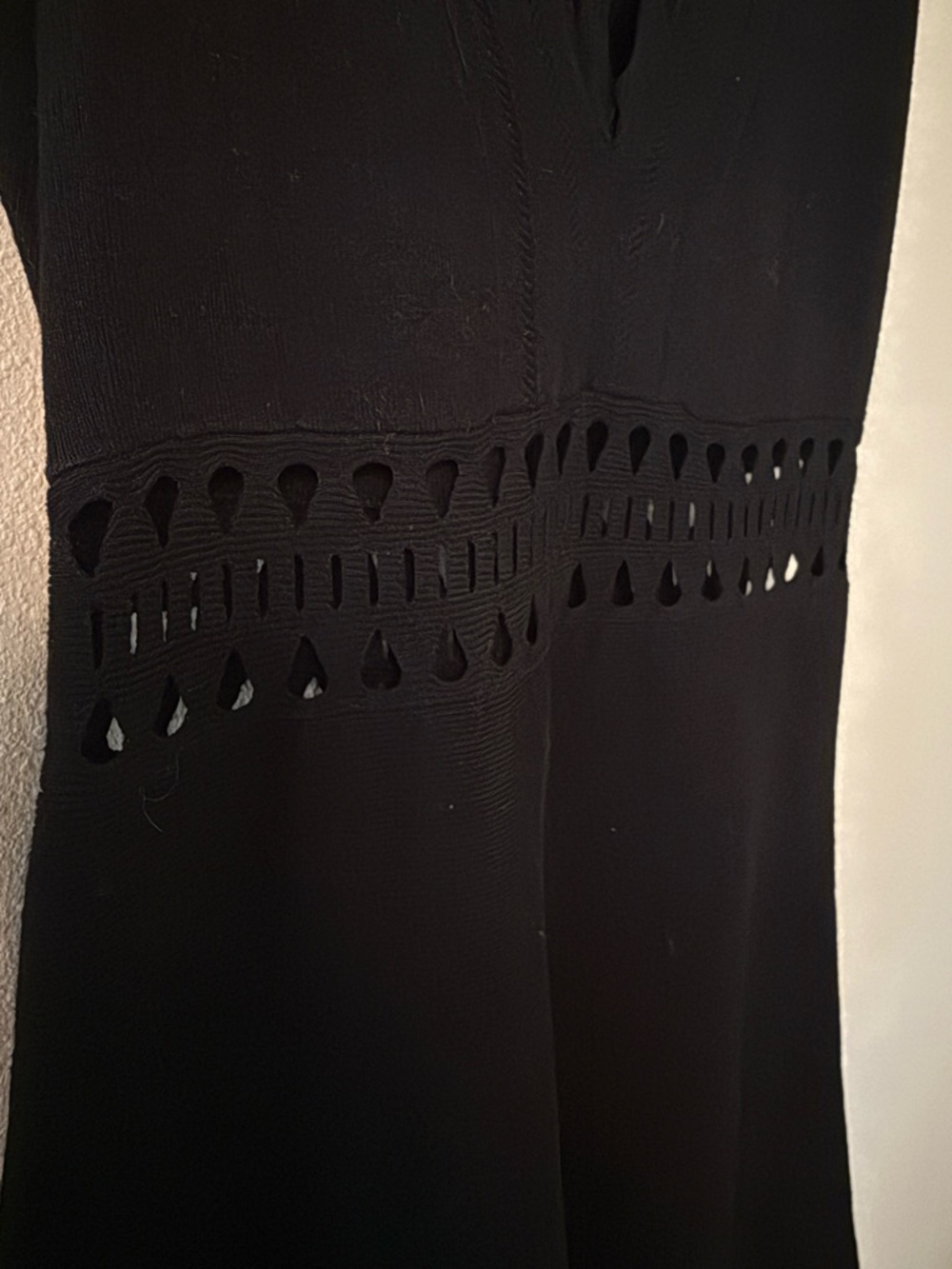 Milly Black Cutout Sleeveless Knit Dress XS Petite Fit & Flare - Picture 6 of 9